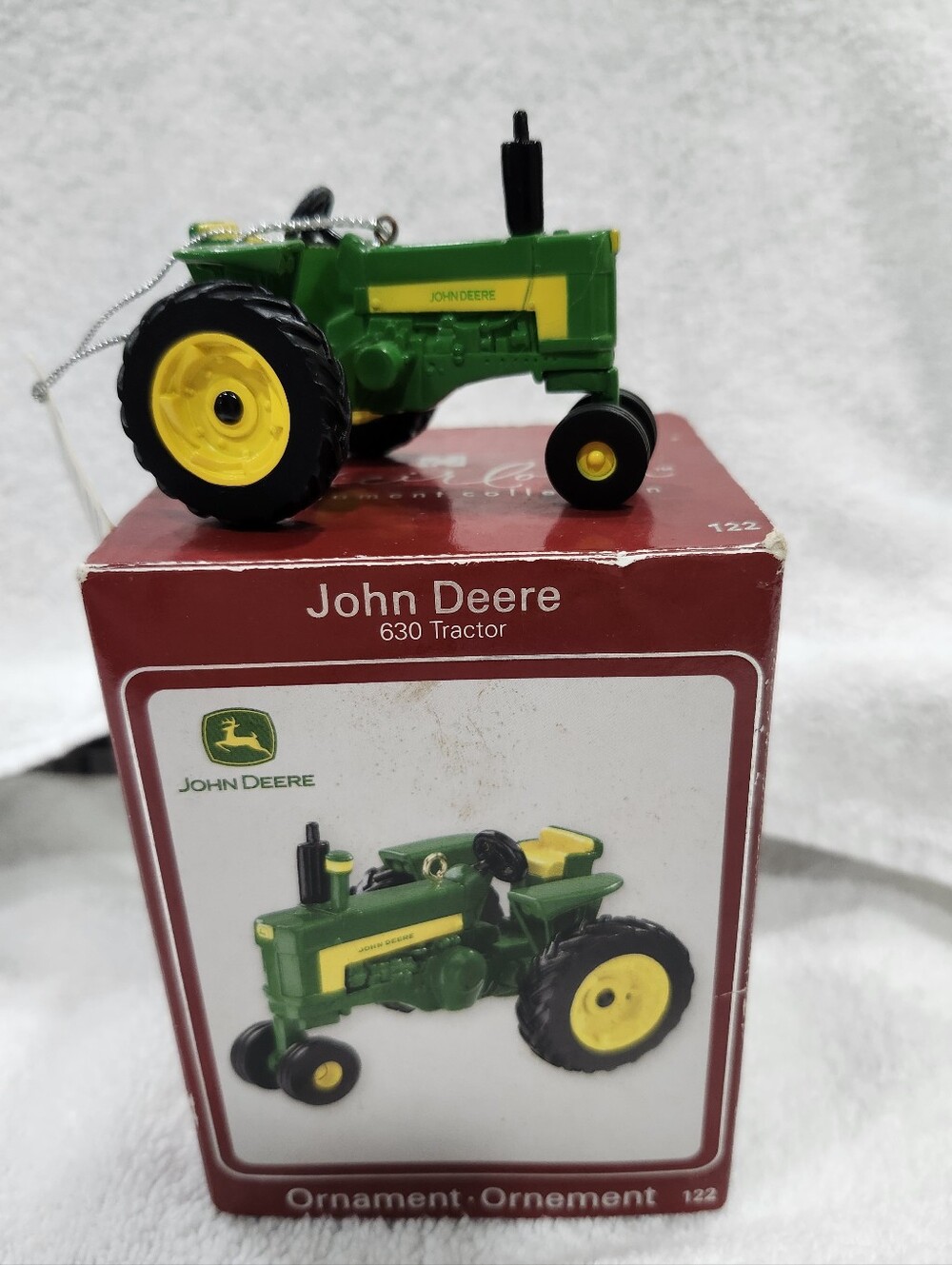 Vintage John Deere 630 Tractor Christmas Ornament